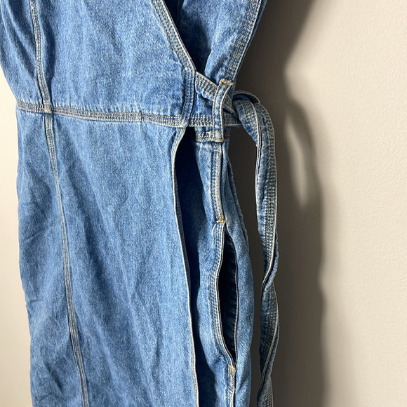 LIZ WEAR Size 12 100% Cotton Denim Dress - Picture 4 of 8